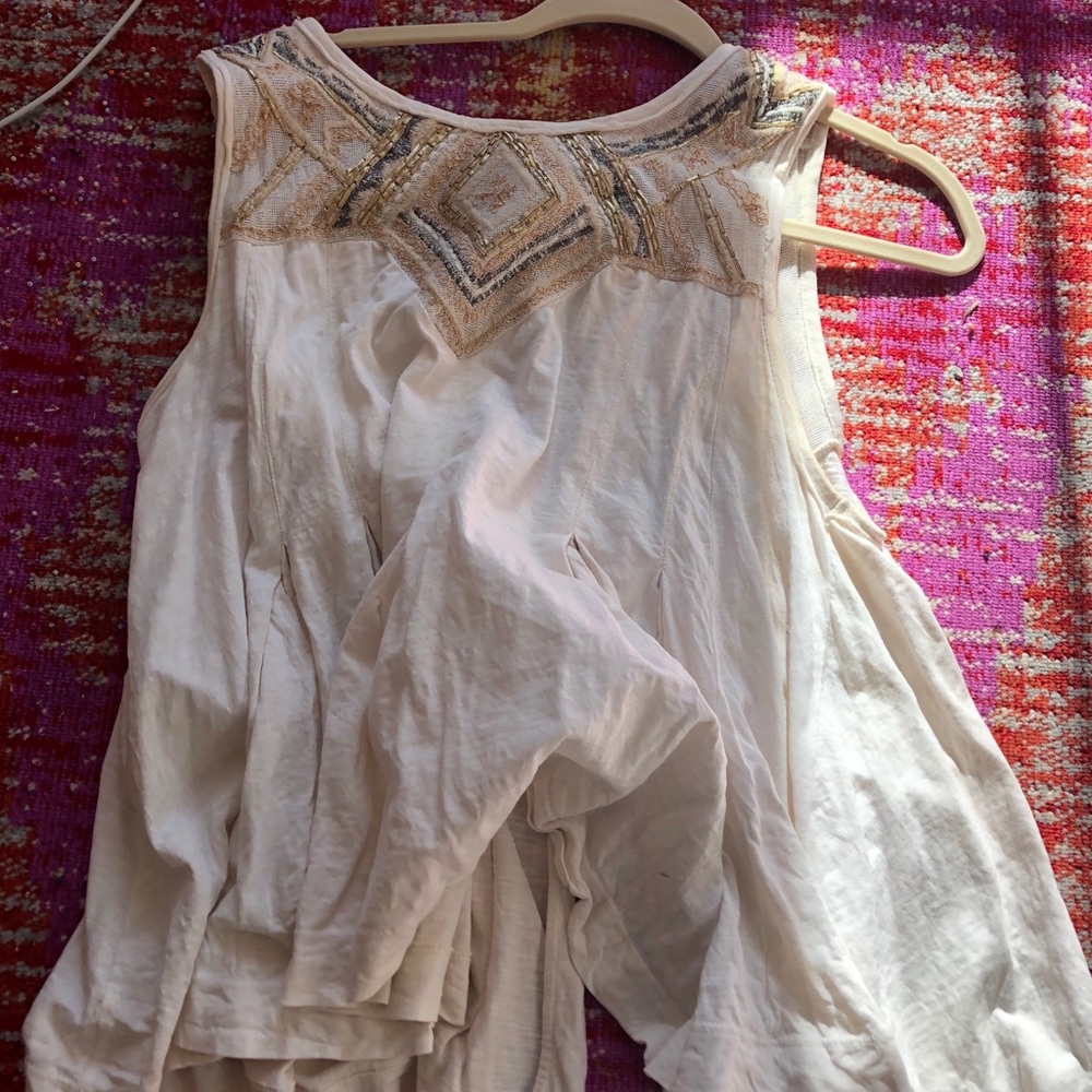 Free people open back tank size M